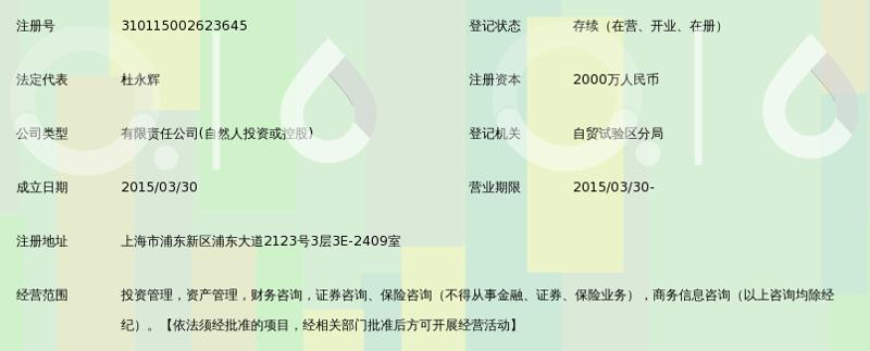 上海投资管理